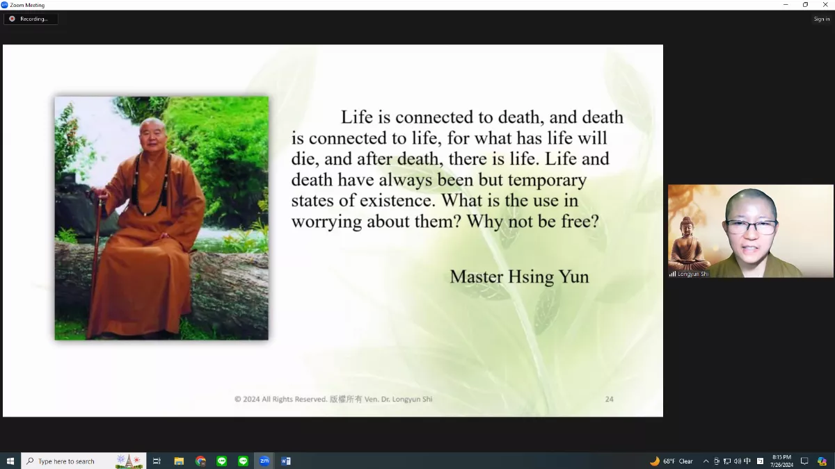 Thank Buddha It’s Friday (TBIF) Lecture: Insights on Death and Dying